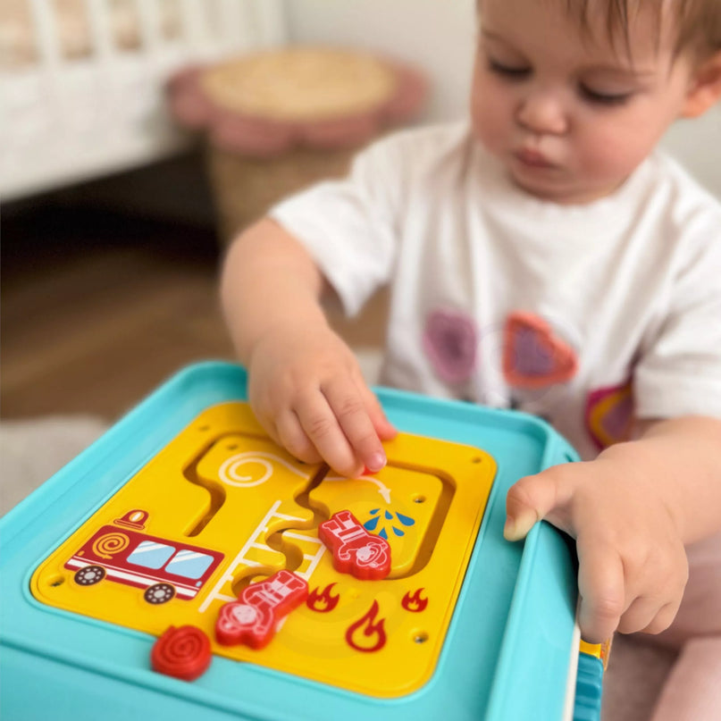 WOOPIE BABY daugiafunkcis Montessori veiklos kubas 6in1