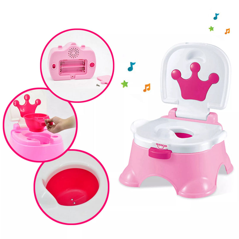 WOOPIE BABY pirmasis naktipuodis vaikams su muzika – 3in1 kėdutė su pakopėle
