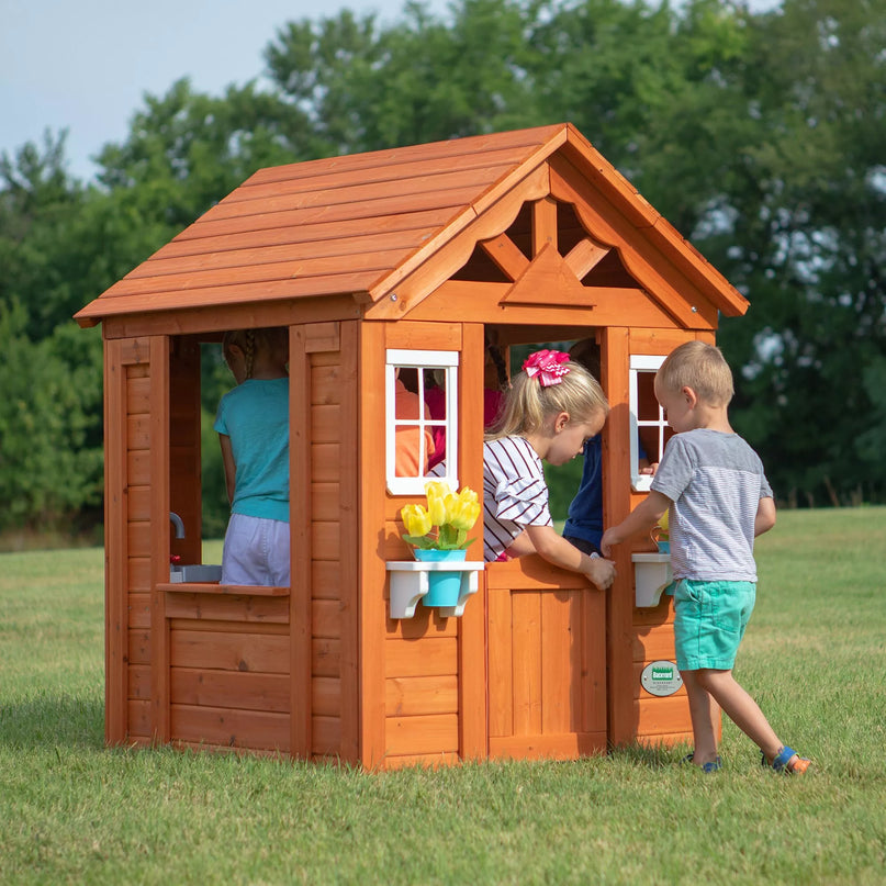 BACKYARD DISCOVERY medinis vaikų sodo namelis – Timberlake modelis