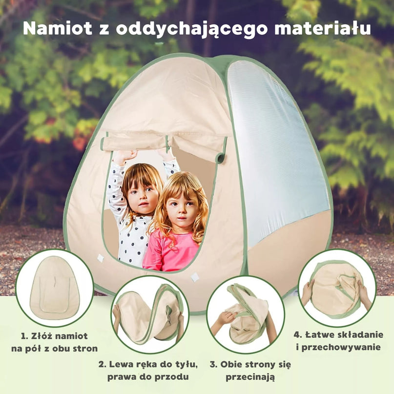 WOOPIE Discovery „Little Explorer“ rinkinys – XXL stovyklavimo palapinė bivakui, 15 dalių