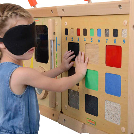 MASTERKIDZ edukacinė lenta Medžiagų tekstūrų atpažinimas Lytėjimo pojūtis