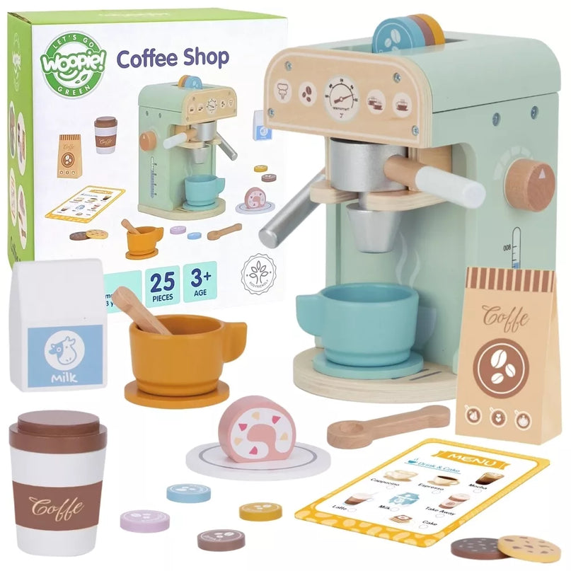 WOOPIE GREEN medinis kavos virimo aparatas saldumynams Barista 25 vnt.
