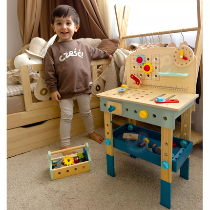 TOOKY TOY Medinis „Pasidaryk pats“ stalas