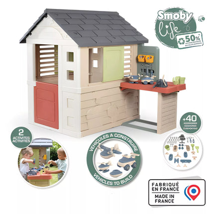 SMOBY namelis su dirbtuvėmis + 39 priedai
