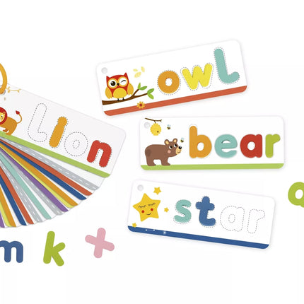 TOOKY TOY Montessori abėcėlės dėlionė Raidžių, žodžių, gyvūnų mokymasis 57 vnt.
