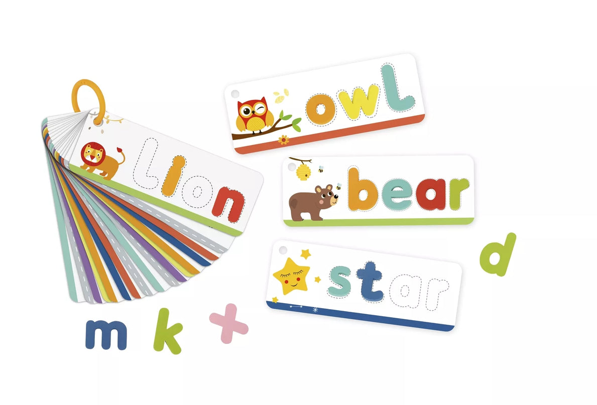 TOOKY TOY Montessori abėcėlės dėlionė Raidžių, žodžių, gyvūnų mokymasis 57 vnt.