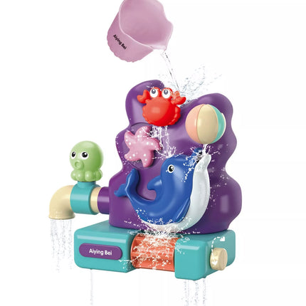 WOOPIE BABY vonios žaislas, maišytuvas, perpildymo fontanas, krioklys, delfinas