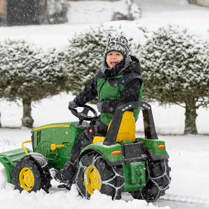 RollyX-Trac Premium John Deere Pedalinis traktoriaus kaušas tylūs ratai 3–10 metų iki 50 kg