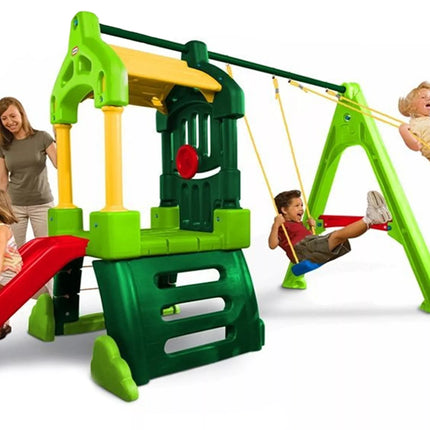 Little Tikes žaidimų aikštelė „Clubhouse“ su čiuožykla ir sūpynėmis