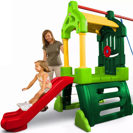 Little Tikes žaidimų aikštelė „Clubhouse“ su čiuožykla ir sūpynėmis