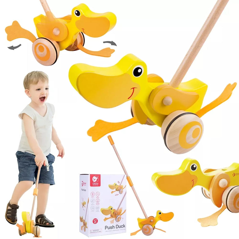 Classic World medinė stumduko antelė – klasikinė vaikščiojimo draugė