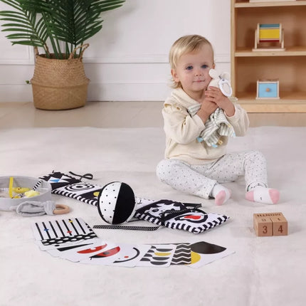 WOOPIE GREEN XXL Montessori sensorinis ir edukacinis rinkinys 7‑in‑1 0-2mėn