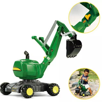 Rolly Toys RollyDigger John Deere ekskavatorius su važiavimo lazda