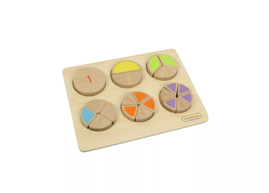 MASTERKIDZ medinė matematinė dėlionė – trupmenos