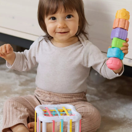 WOOPIE GREEN 5‑in‑1 Montessori edukacinis rinkinys 11-12 mėnesių