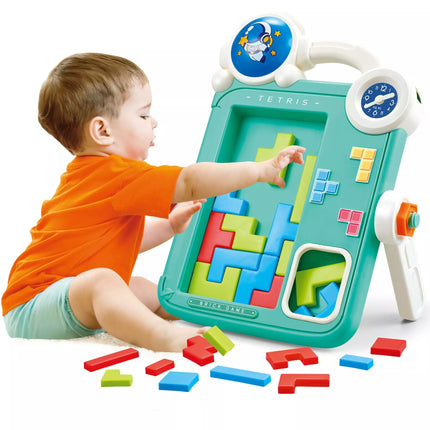 WOOPIE dvipusė piešimo lenta Tetris žaidimas 2in1 oranžinė