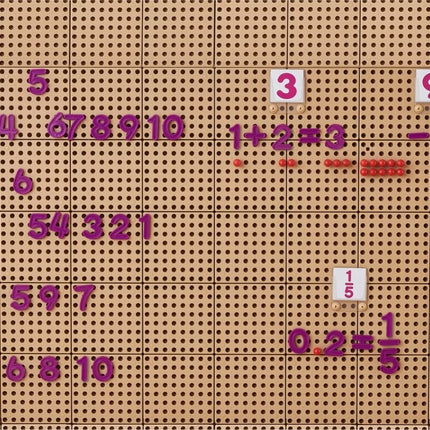 MASTERKIDZ skaičių ir simbolių rinkinys STEM sieninėms plokštėms mokytis skaičiavimo ir matematikos, 82 vnt.