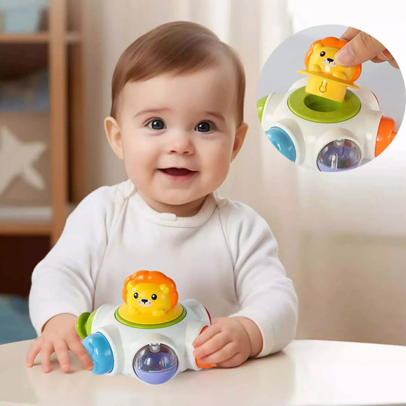 WOOPIE BABY Kosminės raketos veikla – lavinamasis sensorinis kubas 18 mėn.+