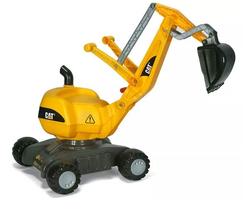Rolly Žaislai RollyDigger CAT – Ekskavatorius Rotary Ride Geltona