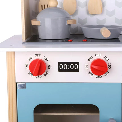 TOOKY TOY Didelė medinė virtuvėlė vaikams 10 detalių FSC