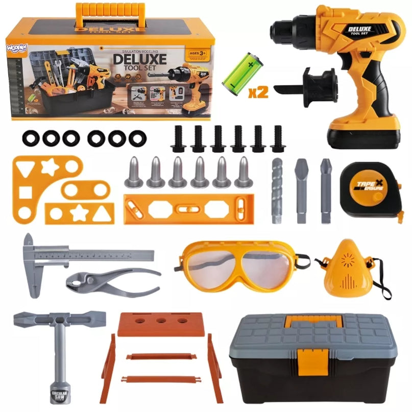 WOOPIE DIY įrankių rinkinys su atsuktuvu ir lagaminu