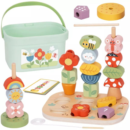TOOKY TOY edukacinė dėžutė 5in1 Magiškas sodas Montessori