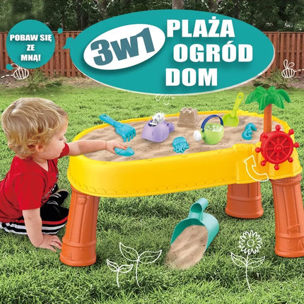 WOOPIE vandens stalas 2in1 smėlio dėžė piratų laivas