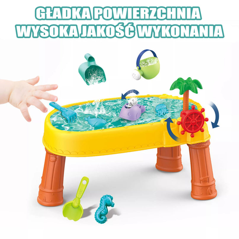 WOOPIE vandens stalas 2in1 smėlio dėžė piratų laivas