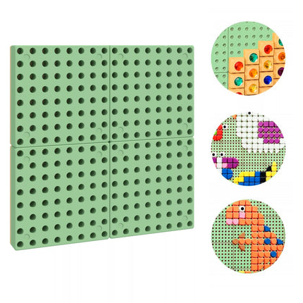 MASTERKIDZ Sieninė plokštė Mokslo lenta Kūrybinė STEM lauko lenta + Tvirtinimo plokštė 40 x 40 (cm)