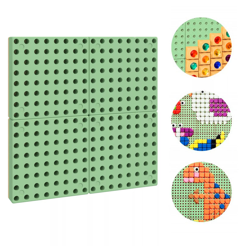 MASTERKIDZ Sieninė plokštė Mokslo lenta Kūrybinė STEM lauko lenta + Tvirtinimo plokštė 40 x 40 (cm)