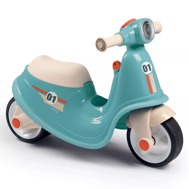 Smoby mėlynas paspiriamas paspirtukas