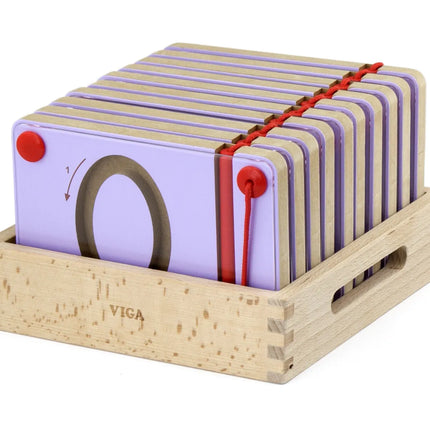 VIGA magnetinės lentos „Skaičių rašymo mokymasis“ Montessori