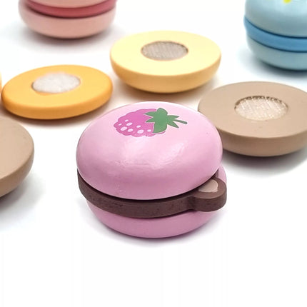 „VIGA PolarB medinių macarons rinkinys su Velcro jungtimis (6 vnt.)