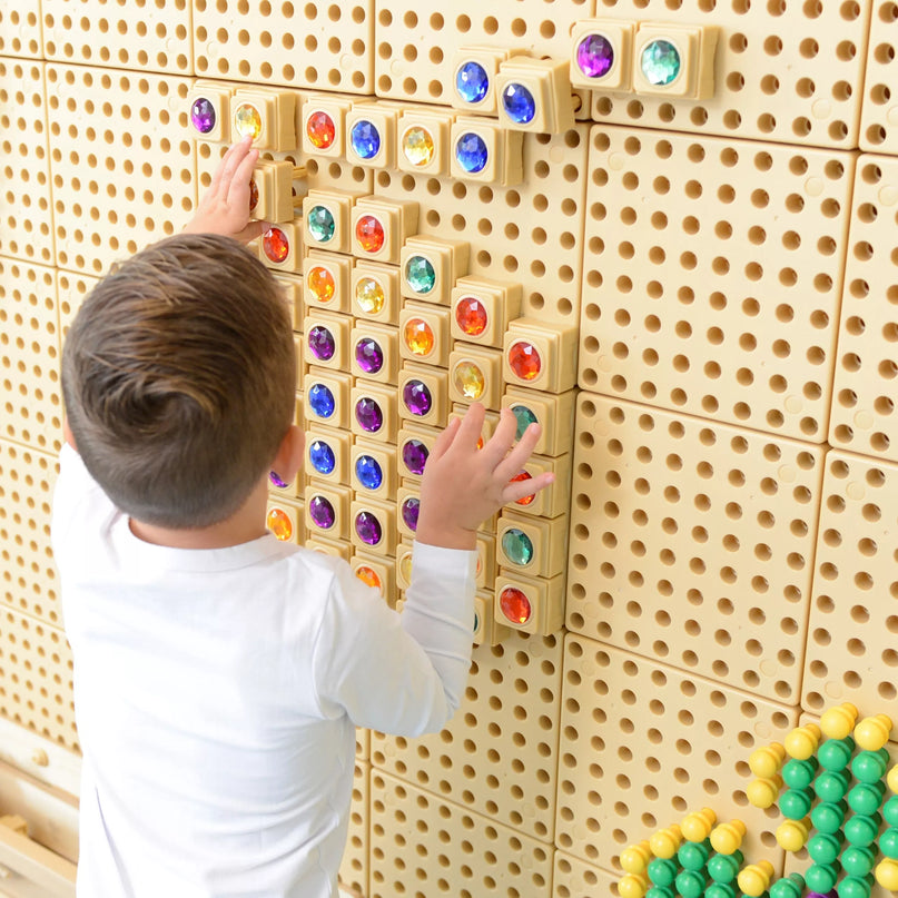 Masterkidz 72 vnt. deimanto formos kaladėlių rinkinys kūrybinėms ir STEM lentoms