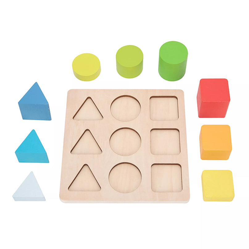  TOOKY TOY lavinamoji geometrinių formų dėlionė