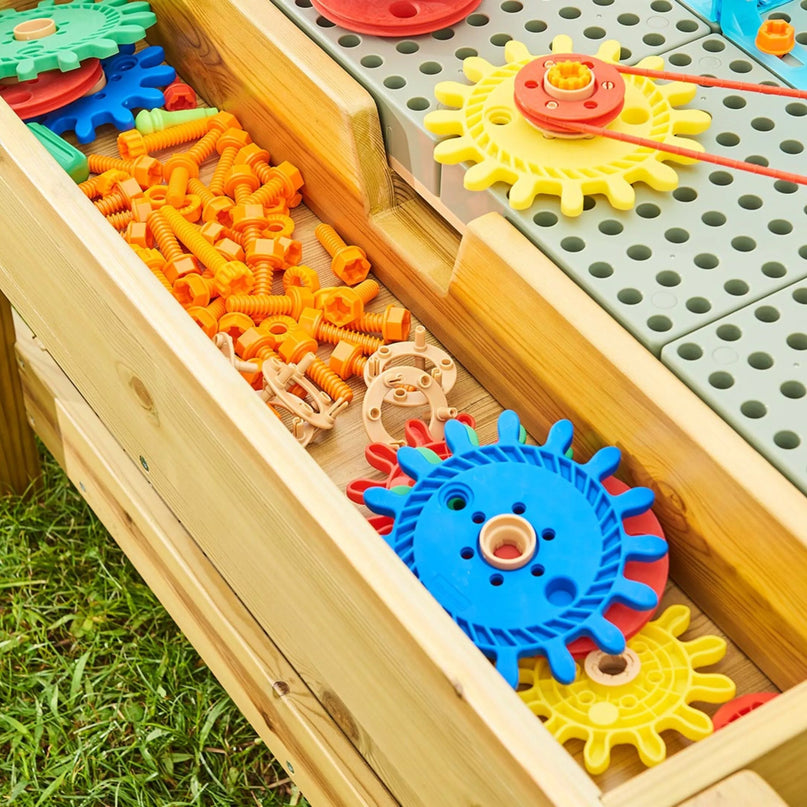 Masterkidz lauko medinis STEM edukacinis stalas