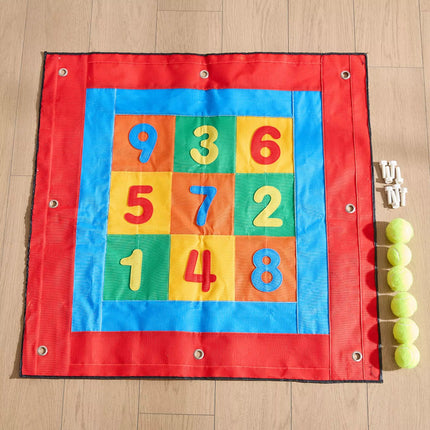 Masterkidz milžiniška STEM velcro smiginio lenta su skaičiais
