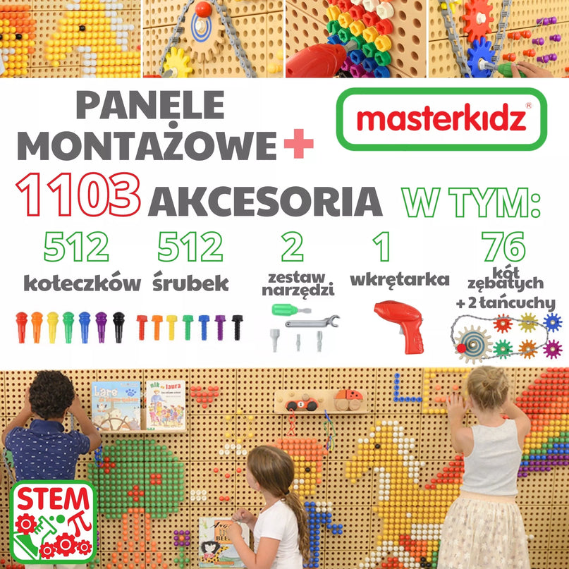 Masterkidz modulinė edukacinė STEM sienų sistema