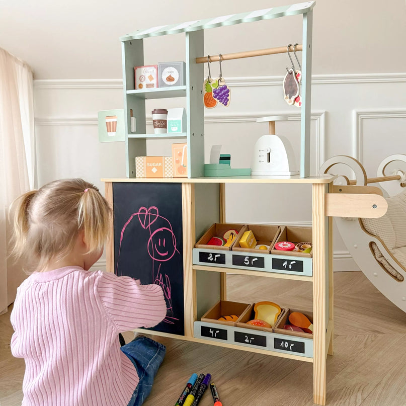 WOOPIE GREEN didelis daugiafunkcis 5in1 parduotuvės prekystalis