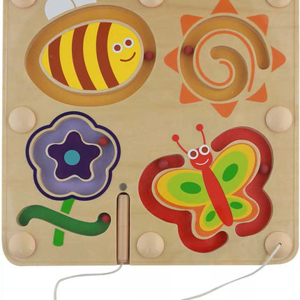 Masterkidz medinė magnetinė labirintų lenta