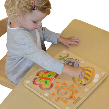 Masterkidz medinė magnetinė labirintų lenta