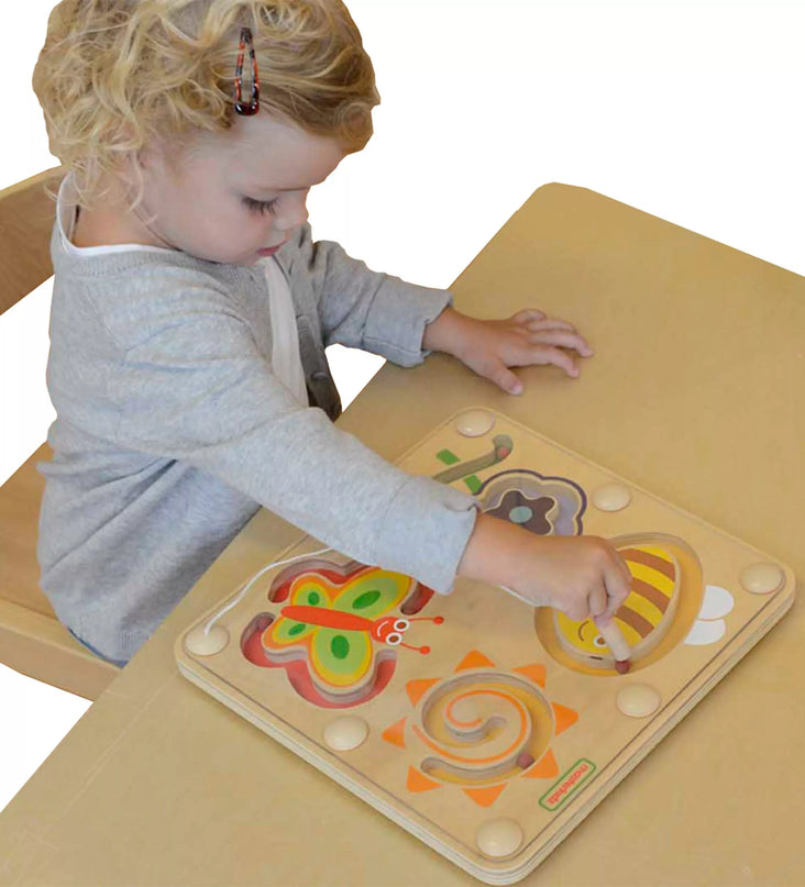 Masterkidz medinė magnetinė labirintų lenta