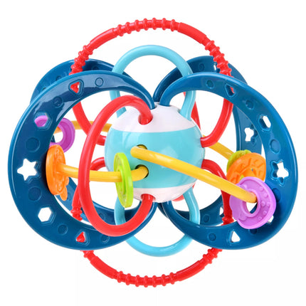 WOOPIE BABY 2in1 sensorinis žaislas, kramtukas, barškutis, Montessori