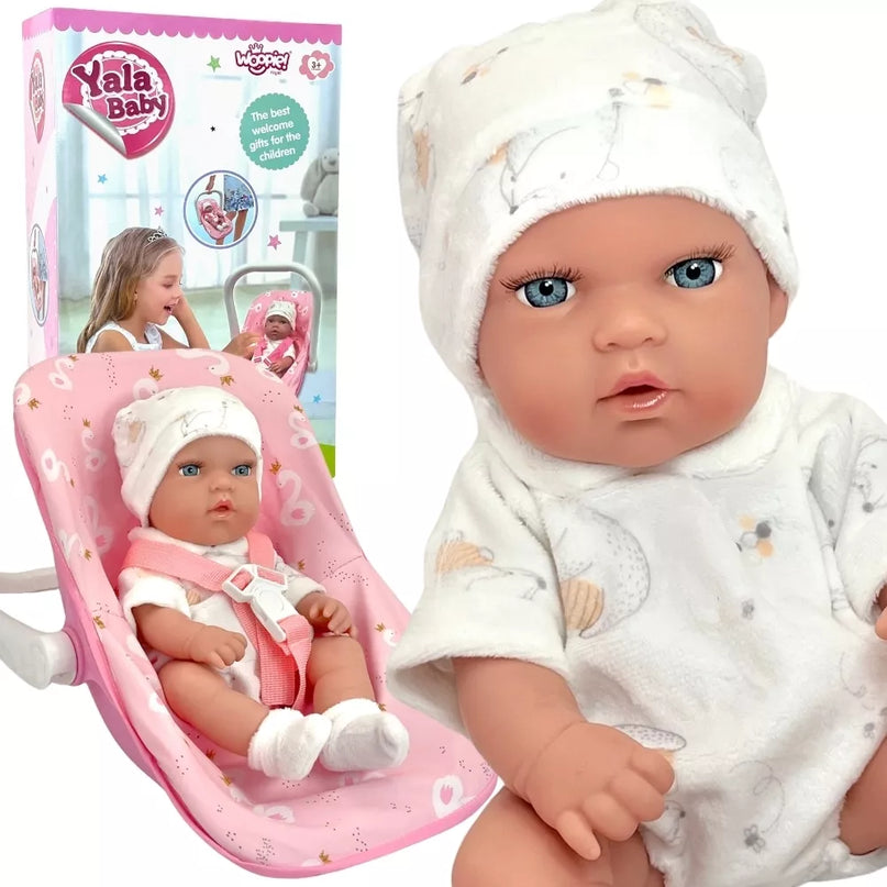 WOOPIE ROYAL kūdikio lėlės rinkinys 30,5 cm + rožinė nešioklė