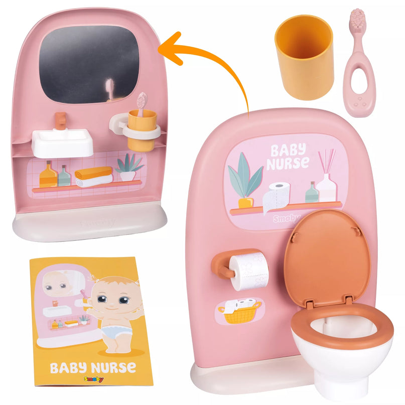 SMOBY Baby Nurse – Dvipusis tualetas Lėlėms 42 cm