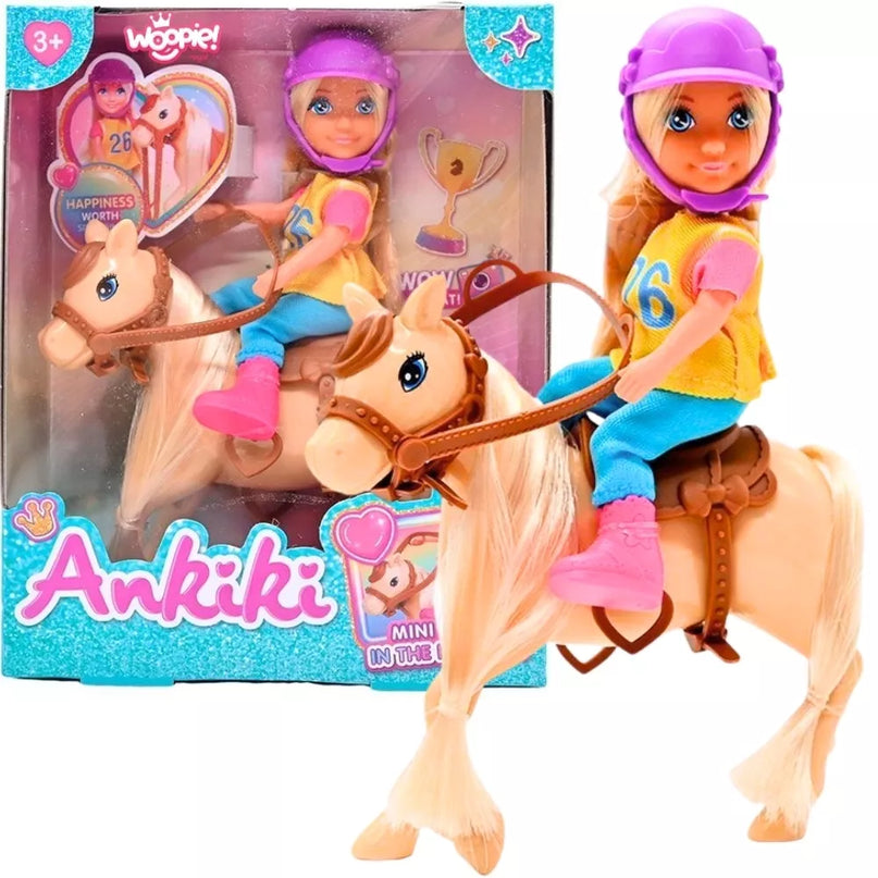 WOOPIE ROYAL Lėlių rinkinys Rider su arkliu