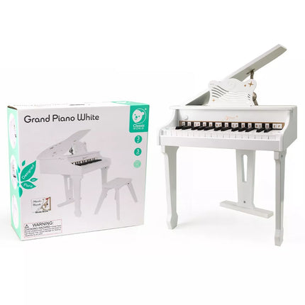 Classic World medinis pianinas su kėdute ir natomis