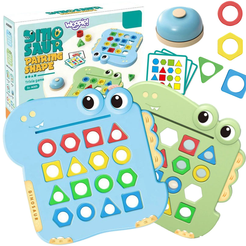 „WOOPIE“ Montessori dinozaurų dėlionė – formų derinimo lavinamasis žaidimas