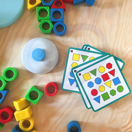 „WOOPIE“ Montessori dinozaurų dėlionė – formų derinimo lavinamasis žaidimas