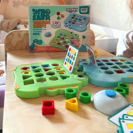 „WOOPIE“ Montessori dinozaurų dėlionė – formų derinimo lavinamasis žaidimas